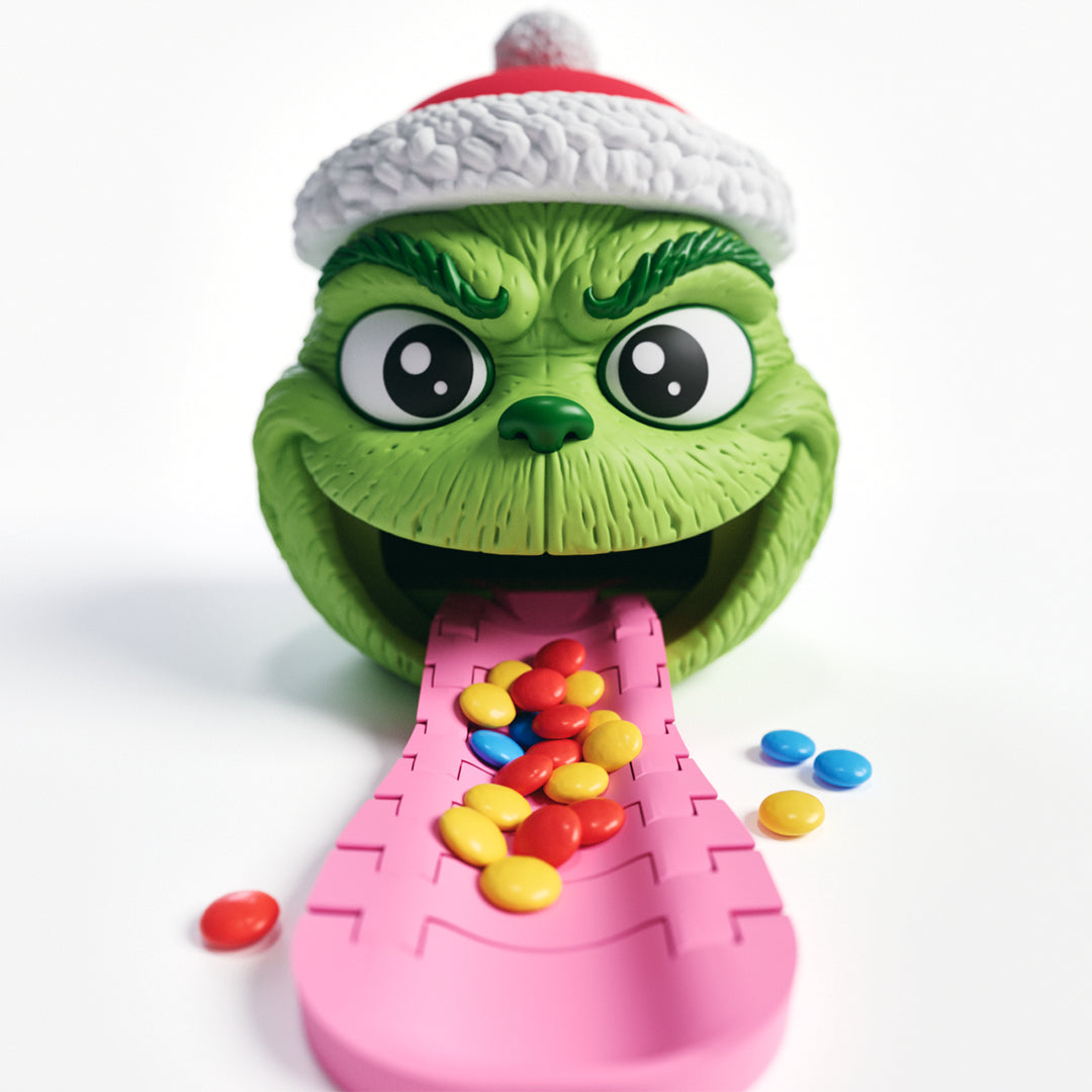 Green Christmas candy dispenser head by Candy Heads – photo 2