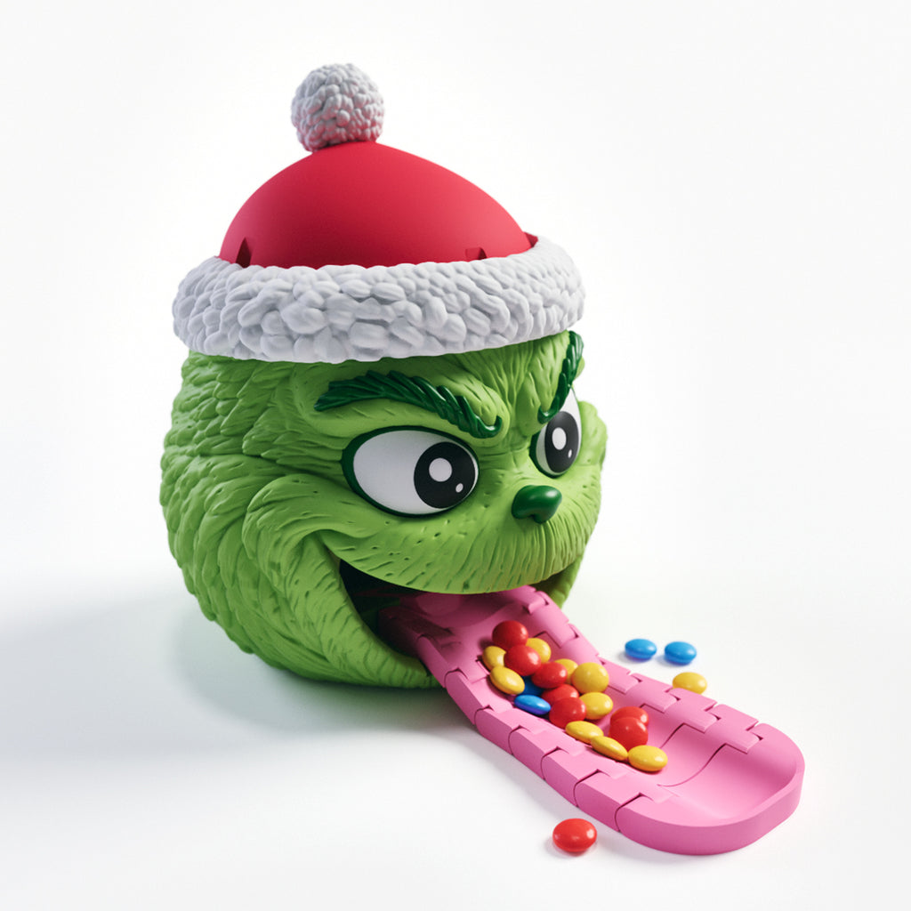 Green Christmas candy dispenser head by Candy Heads – photo 3