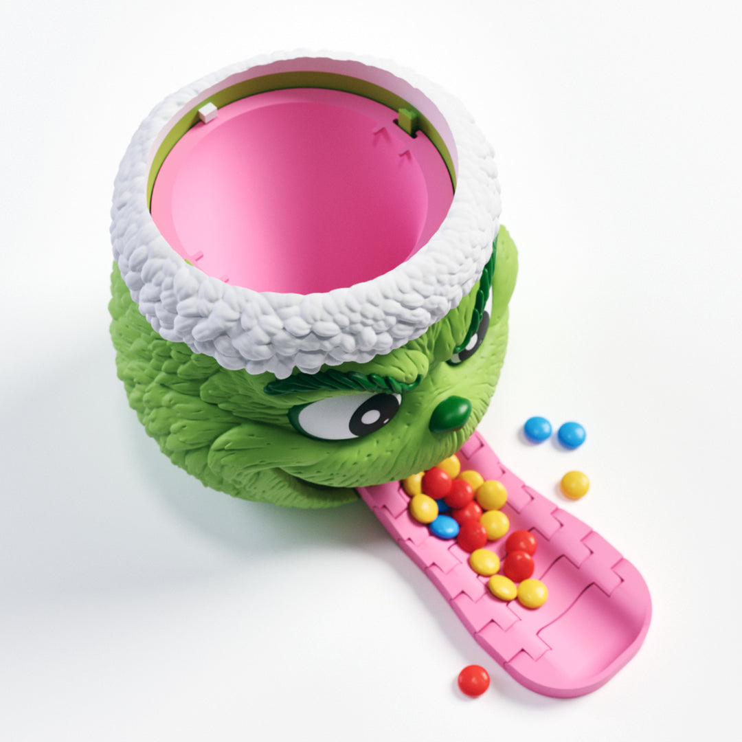 Green Christmas candy dispenser head by Candy Heads – photo 4